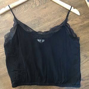 Black lace tank top